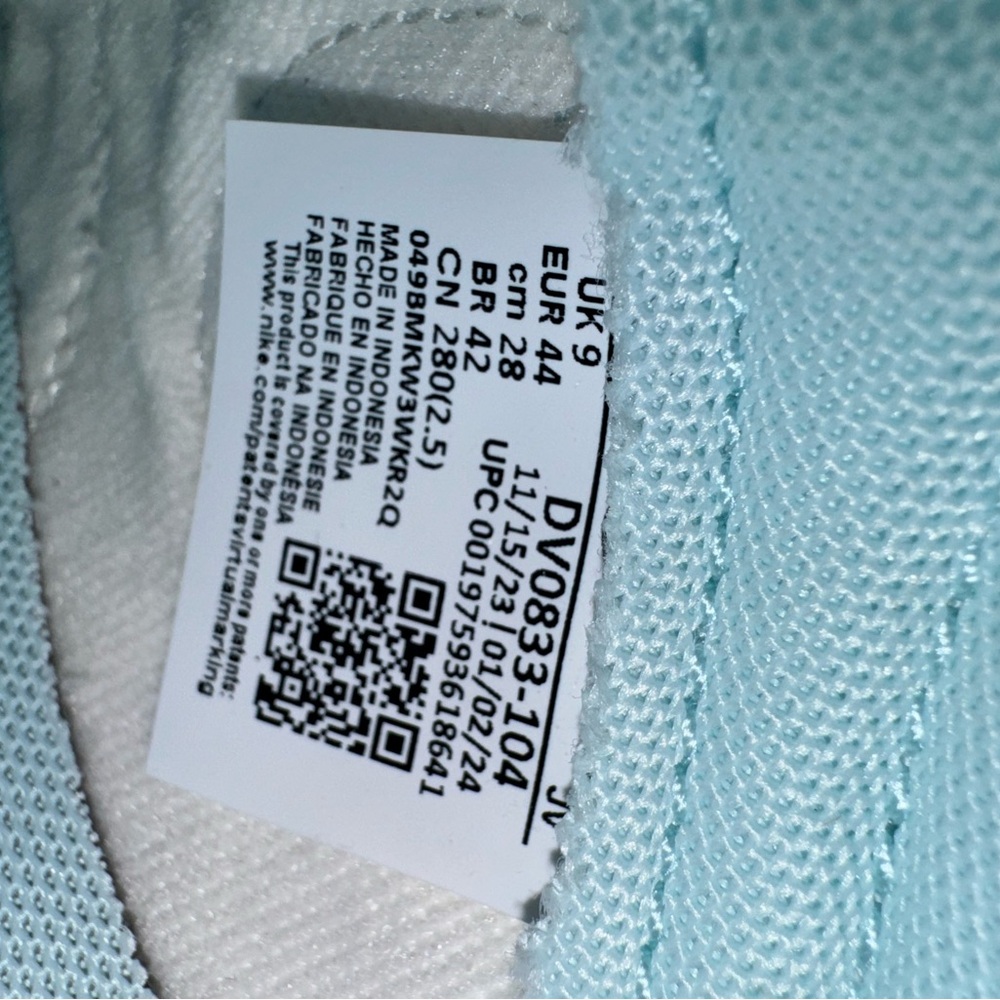 Nike Dunk Low Glacier Blue Men’s Size 10 - Picture 5 of 6